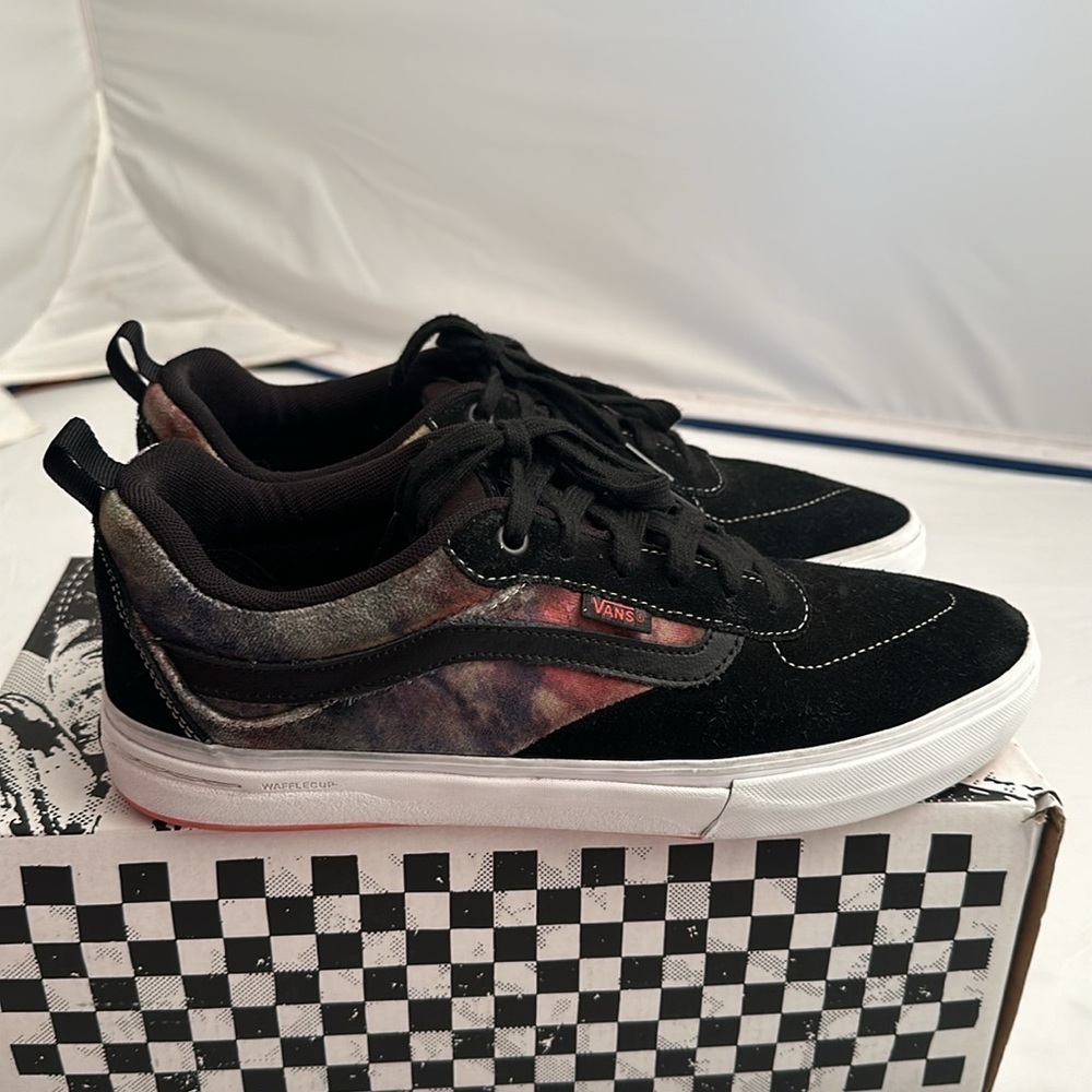 Vans Kyle Walker Tie Dye Terry black multicolor low skate sneakers